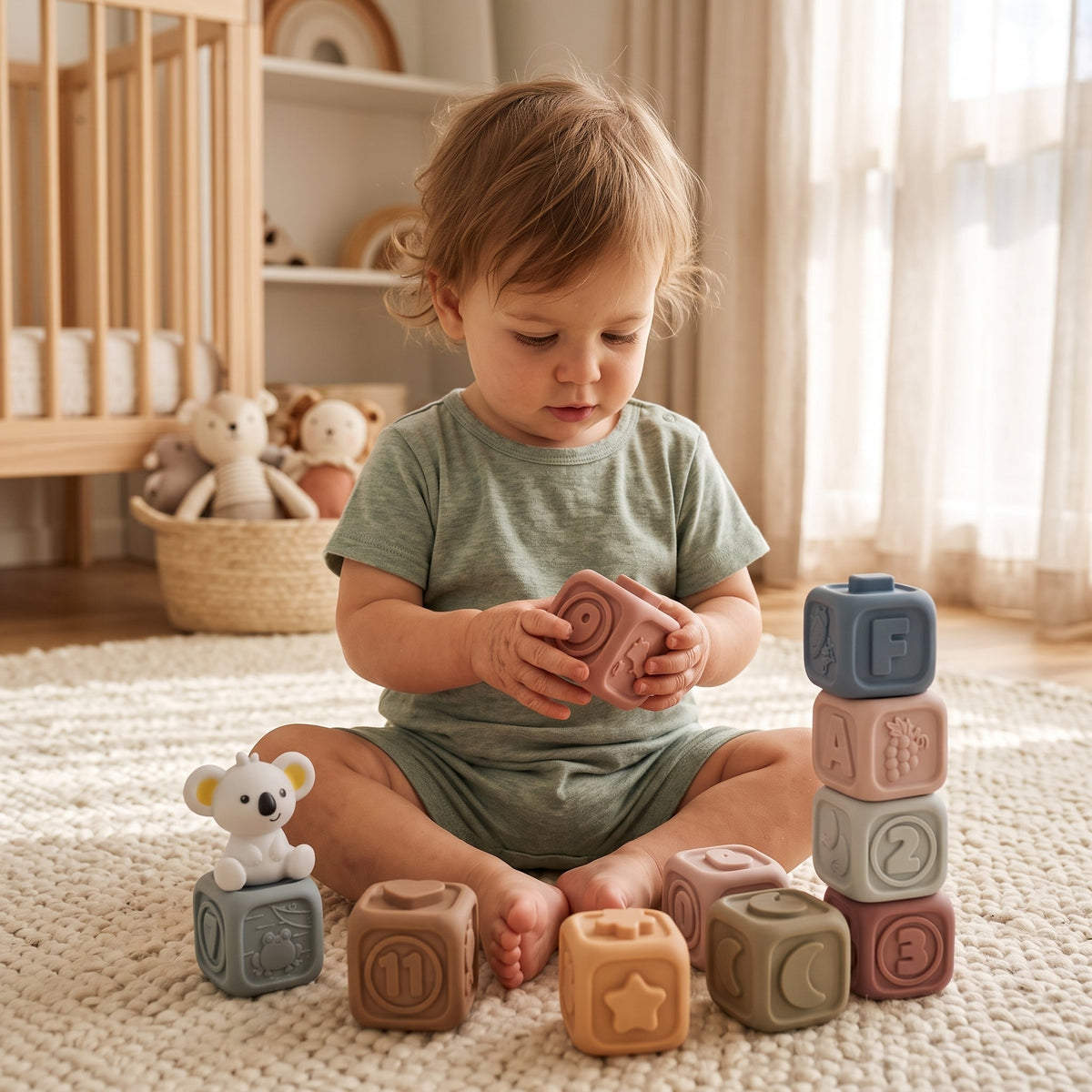 Koala Montessori Stacking & Teething Set
