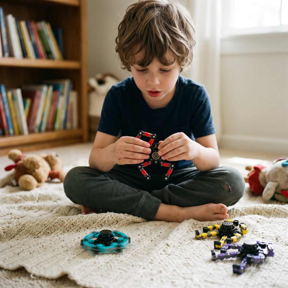 Transformable Fidget Spinner Toy for Kids