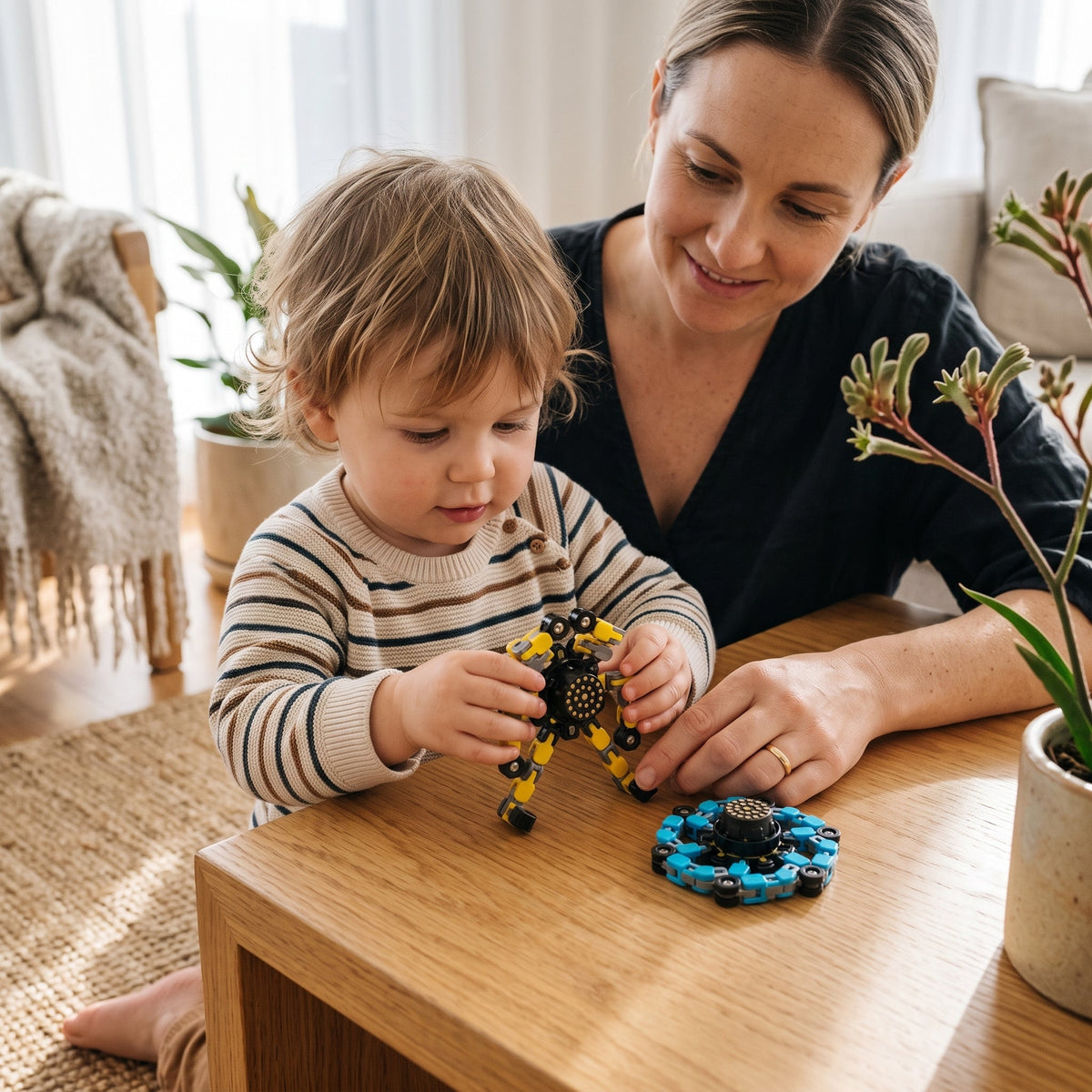 Transformable Fidget Spinner Toy for Kids