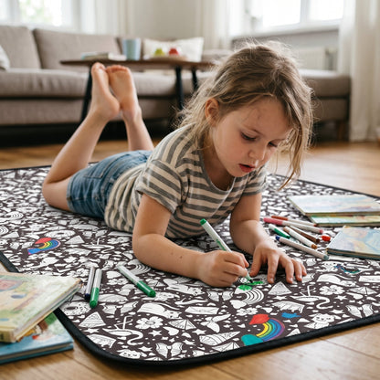 DIY Coloring Blanket with Fabric Markers