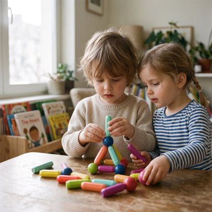 Magnetic Building Sticks & Balls Set for Kids