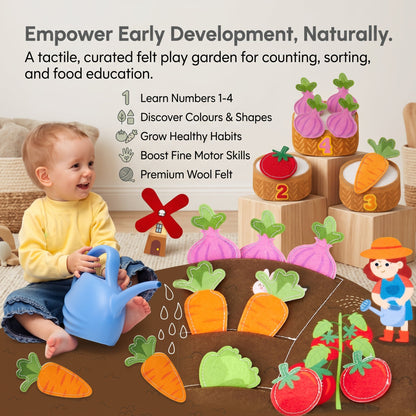 Montessori Farm Busy Book with Finger Puppets