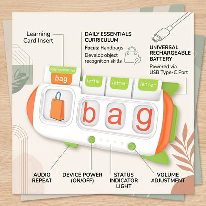 Kids Learning Flashcard Reader (162 Cards)
