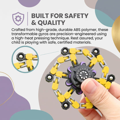 Transformable Fidget Spinner Toy for Kids