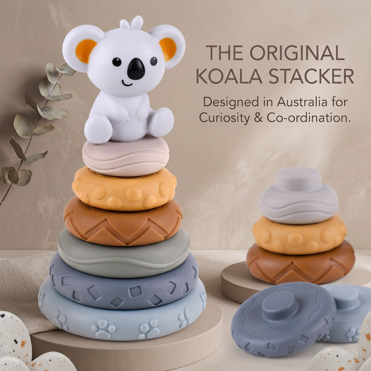 Koala Montessori Stacking & Teething Set