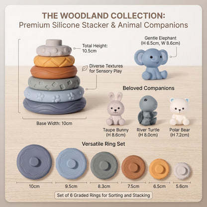 Koala Montessori Stacking & Teething Set
