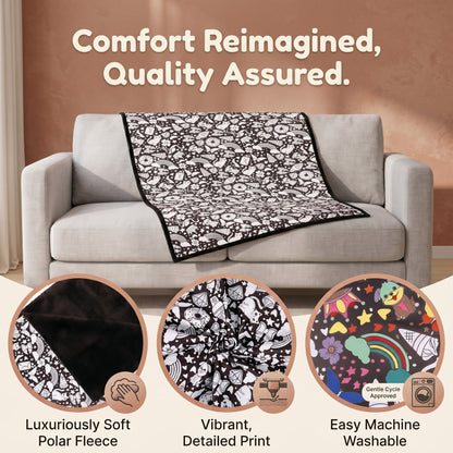 DIY Coloring Blanket with Fabric Markers