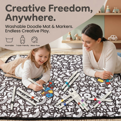 DIY Coloring Blanket with Fabric Markers