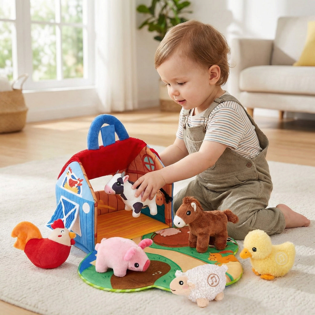 Plush Farm Animals with Sounds