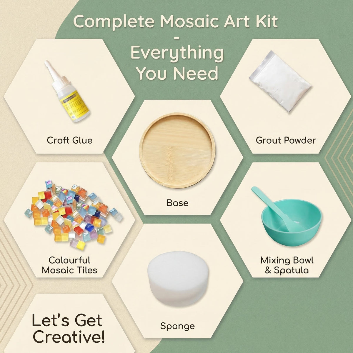 DIY Mosaic Coaster Craft Kit