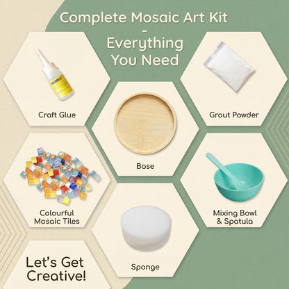 DIY Mosaic Coaster Craft Kit