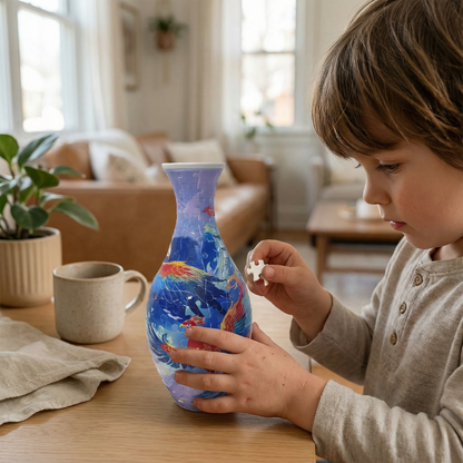 DIY Puzzle Flower Vase