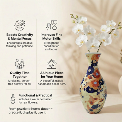 DIY Puzzle Flower Vase