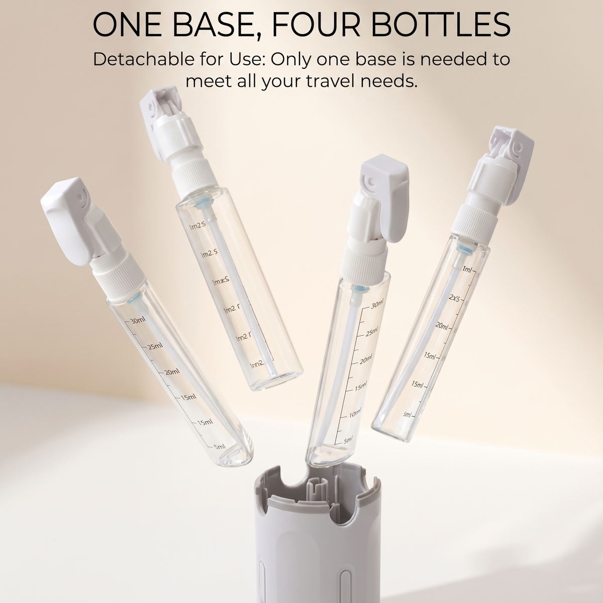 4 in 1 Refillable Travel Bottles