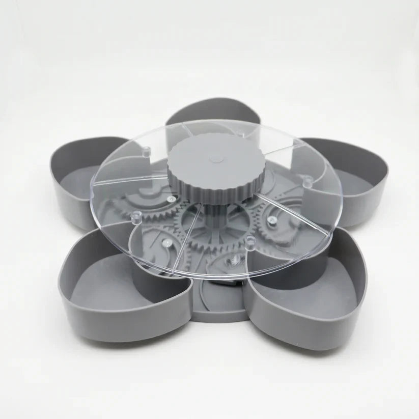 Rotating Serving Tray for Snacks