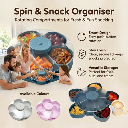 Rotating Serving Tray for Snacks