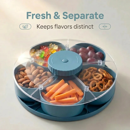 Rotating Serving Tray for Snacks