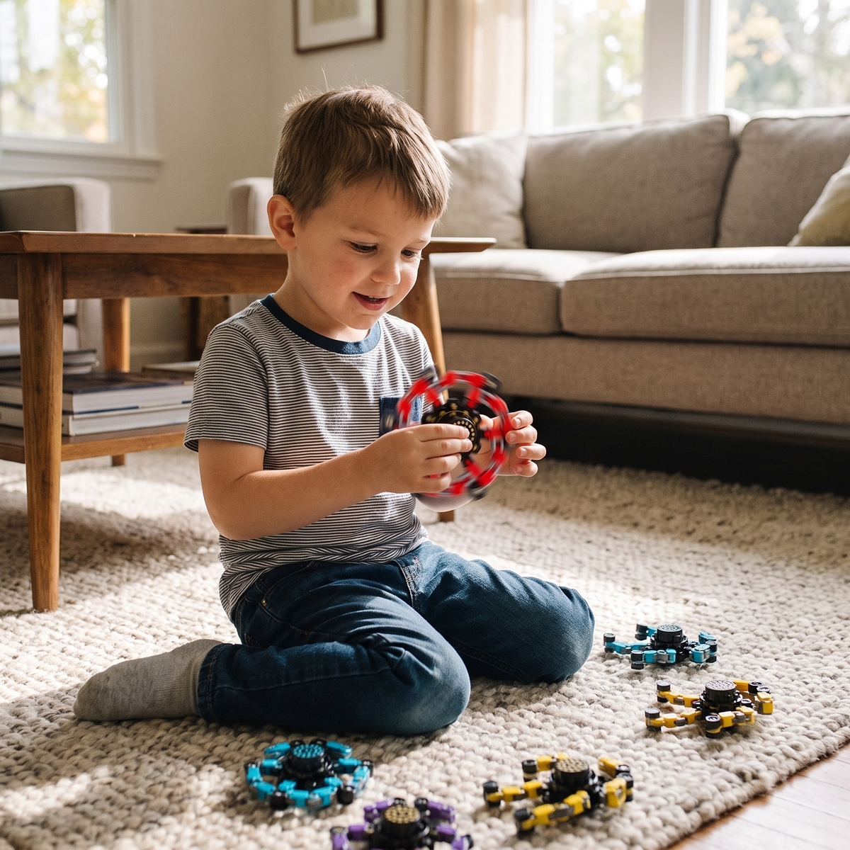 Transformable Fidget Spinner Toy for Kids