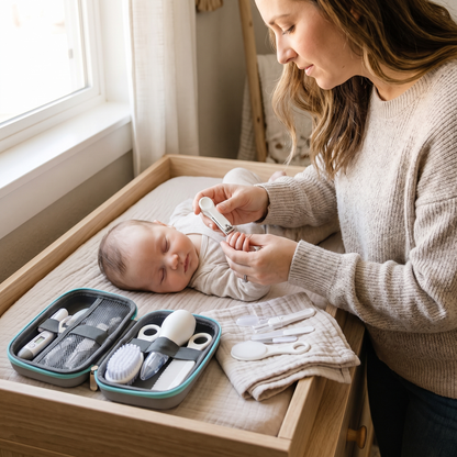 8-Piece Baby Healthcare & Grooming Kit with Storage Case