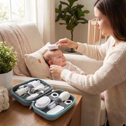 8-Piece Baby Healthcare & Grooming Kit with Storage Case