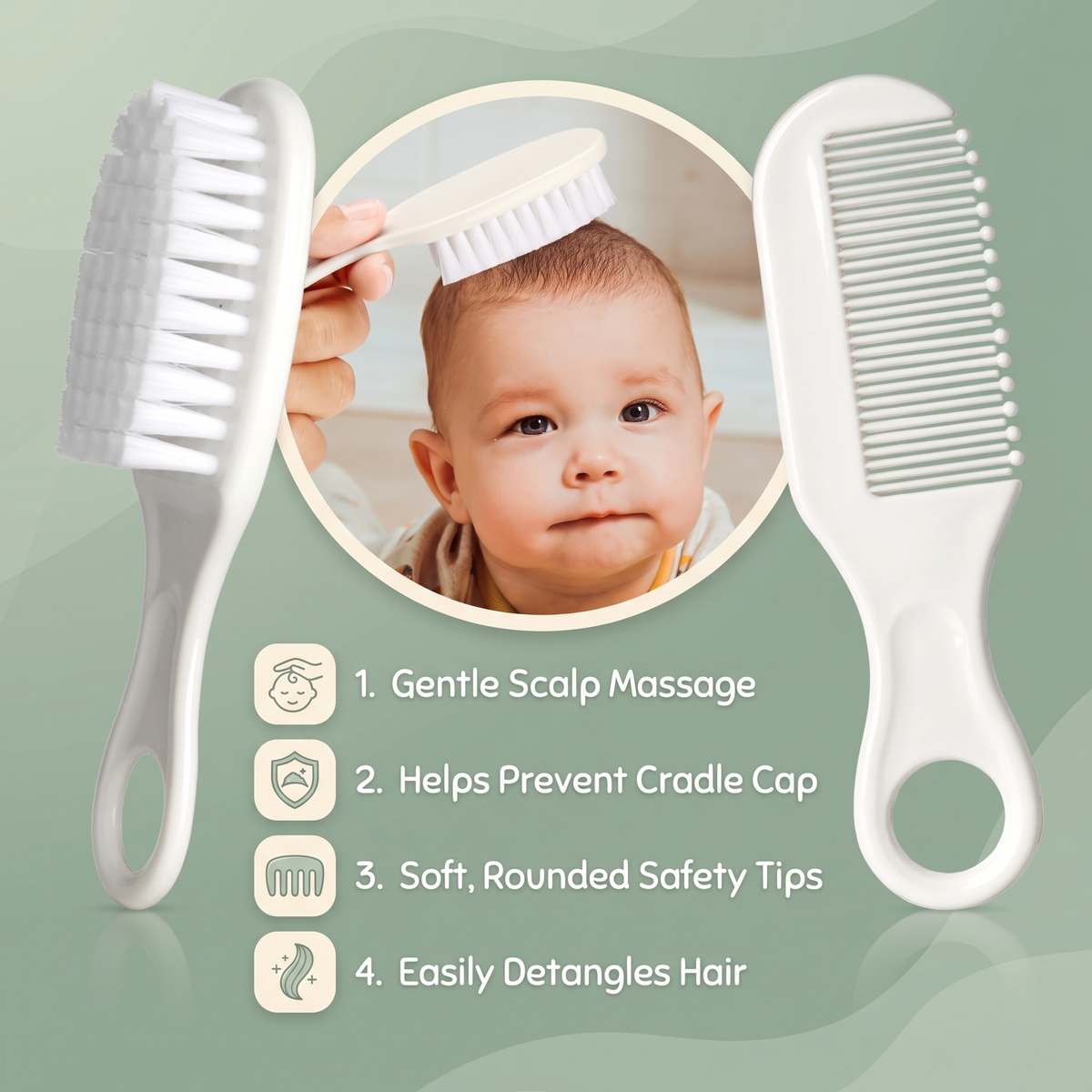 8-Piece Baby Healthcare & Grooming Kit with Storage Case