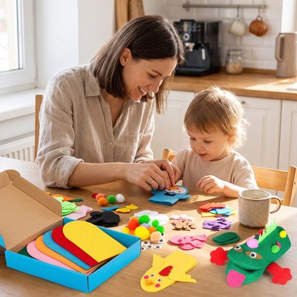 DIY Animal Hand Puppet Making Kit for Kids (6 Puppet Bases)