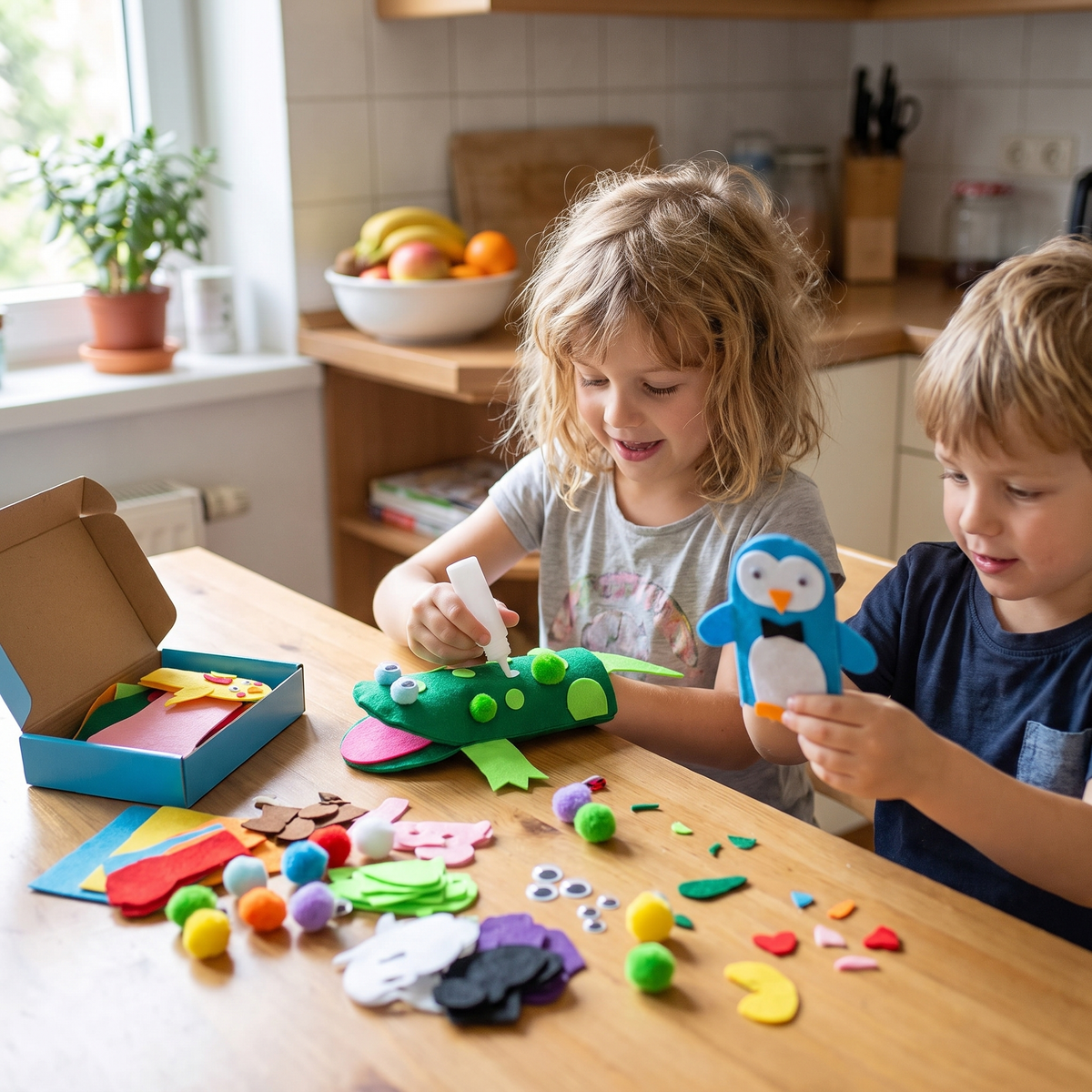 DIY Animal Hand Puppet Making Kit for Kids (6 Puppet Bases)