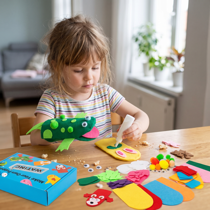 DIY Animal Hand Puppet Making Kit for Kids (6 Puppet Bases)